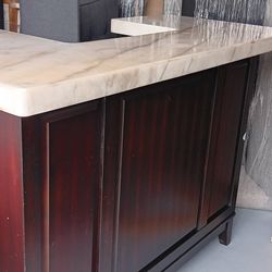 Patio Bar Marble Top Excellent Condition Delivery Available 