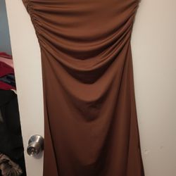 Brown Party Club Dress M/Vestido M Cafe De Fiesta 