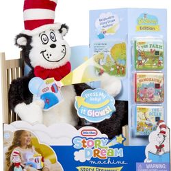 Little Tikes Story Dreamers Cat in The Hat Plush, Storytime, Books, Audio Play Character, Gift and Toy for Toddlers and Kids Girls Boys Ages 2-5 Years