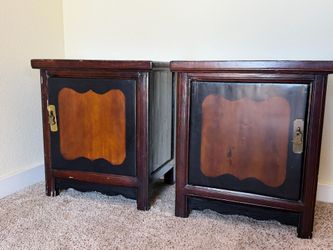 Solid Wood Rustic Nightstands / End Tables
