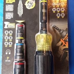 Klein Tools Pass Through Flip Sockets But Setters Bit Drivers All "New"