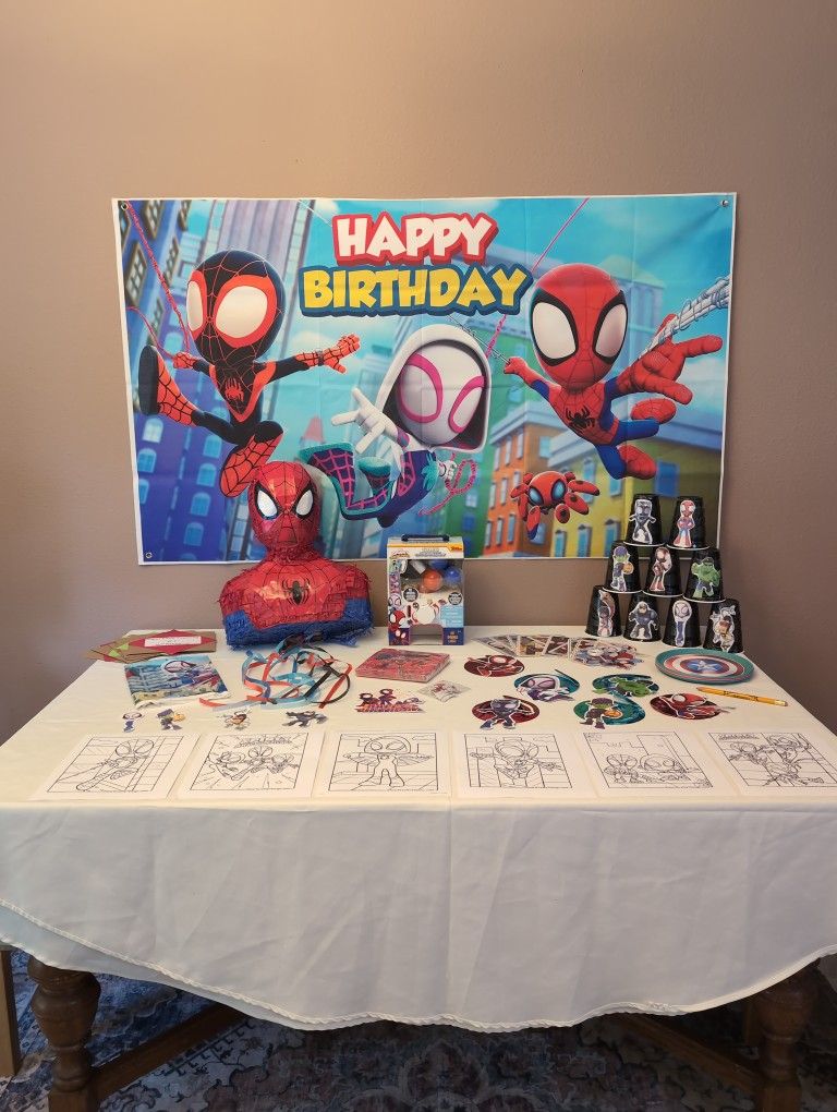 Spidey / Spiderman Birthday Decorations & Games