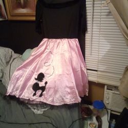 Young Girls Poodle Skirt Costume 