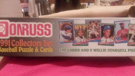 1991 Factory Set Of Donruss Baseball Collectors Set