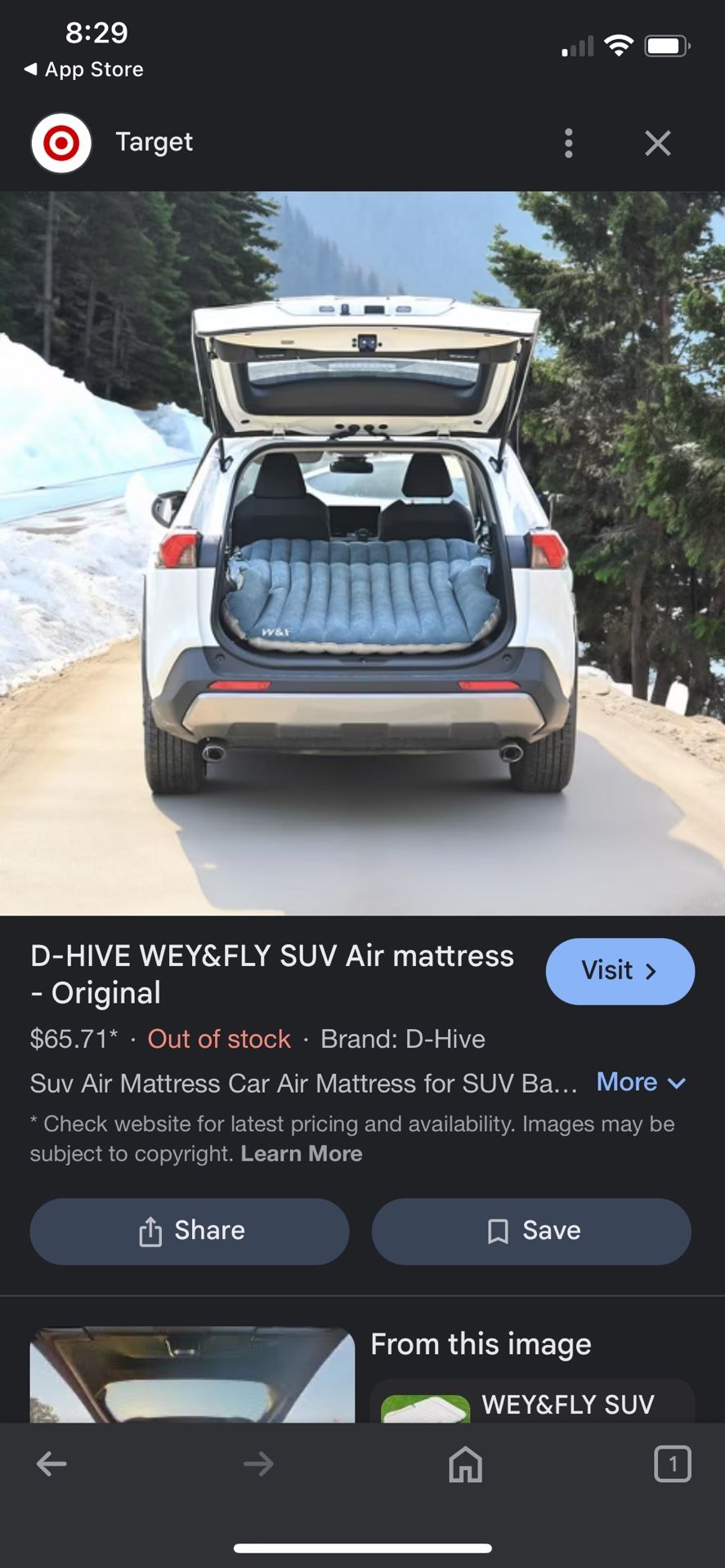 D-Hive Air Mattress For Cars