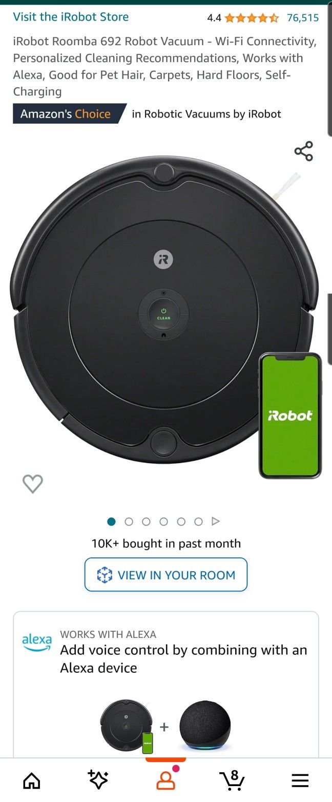 Iroomba Vacuum Gently Used 