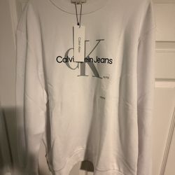 White Calvin Klein Jeans Sweater 