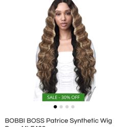 Boss Lace Synthetic 5” Deep Part Lace Front Wig 