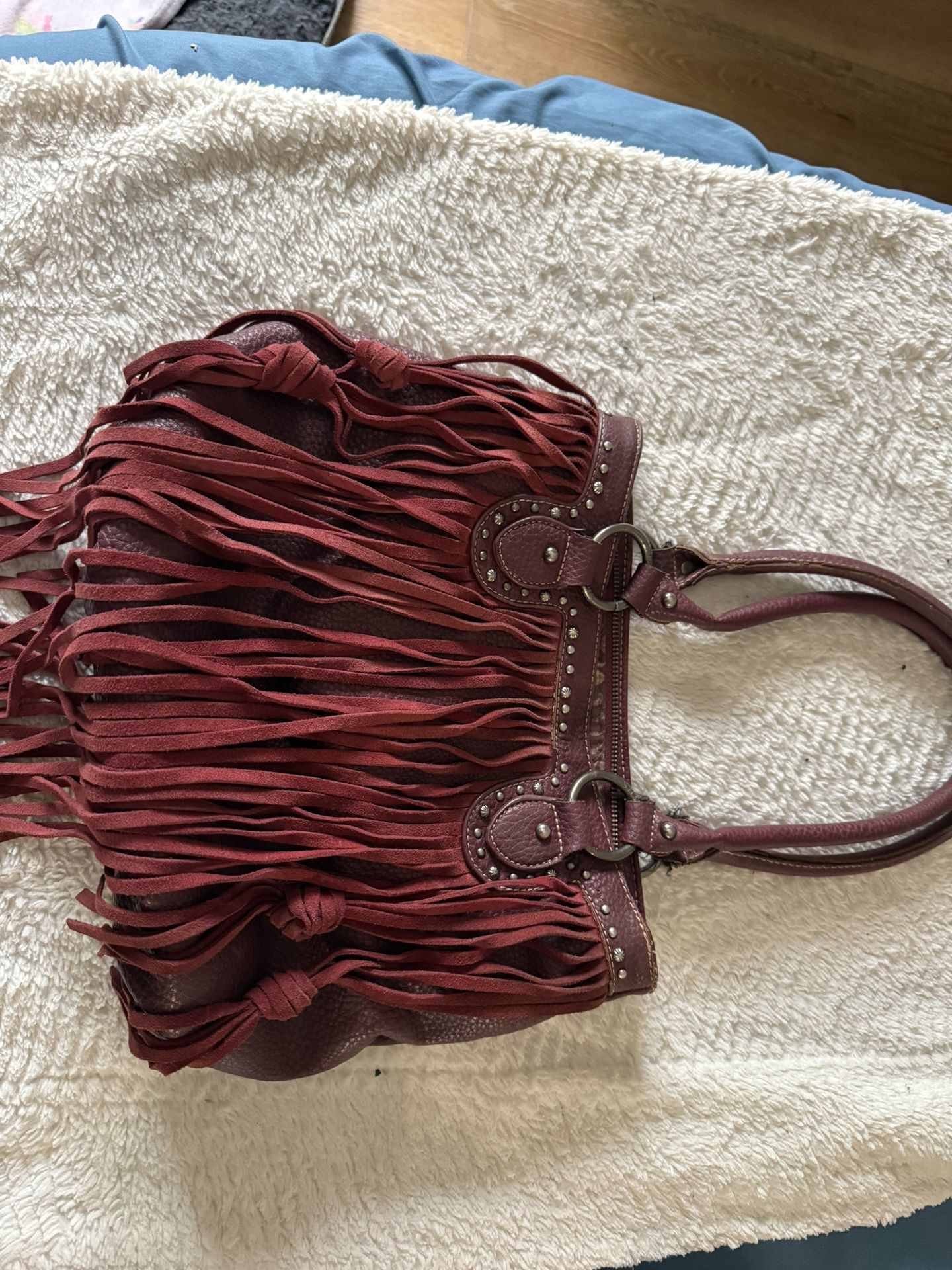 Burgundy Leather Purse