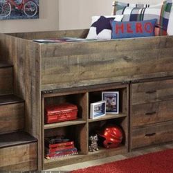 Ashley Kids Twin Bed With Mattress 