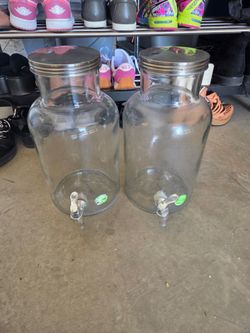 2 1 gallon water jug pitchers dispenser new