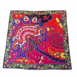 Hermès, pink and Paisley scarf Hermès, pink and Paisley scarf