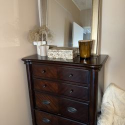 Tall Dresser And Mirror 