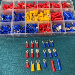 520 PCS Insulated Electrical Wire Splice Terminal Spade/ Crimp/ Ring Connector Kit