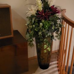 Large Vase With Flowers