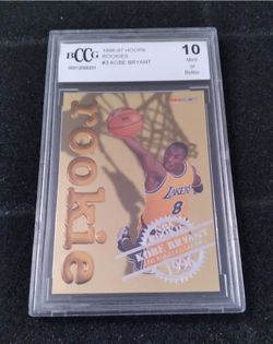 1996-97 NBA Hoops Gold Foil Kobe Bryant Rookie Card BCCG 10