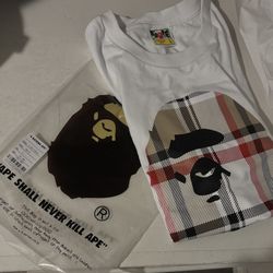 Bape Color White Size L