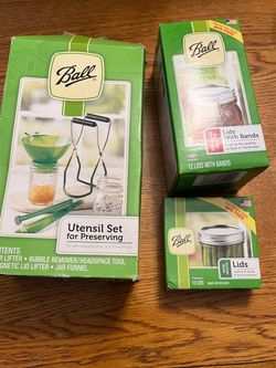 Ball Canning Utensil Set and Lids Bundle
