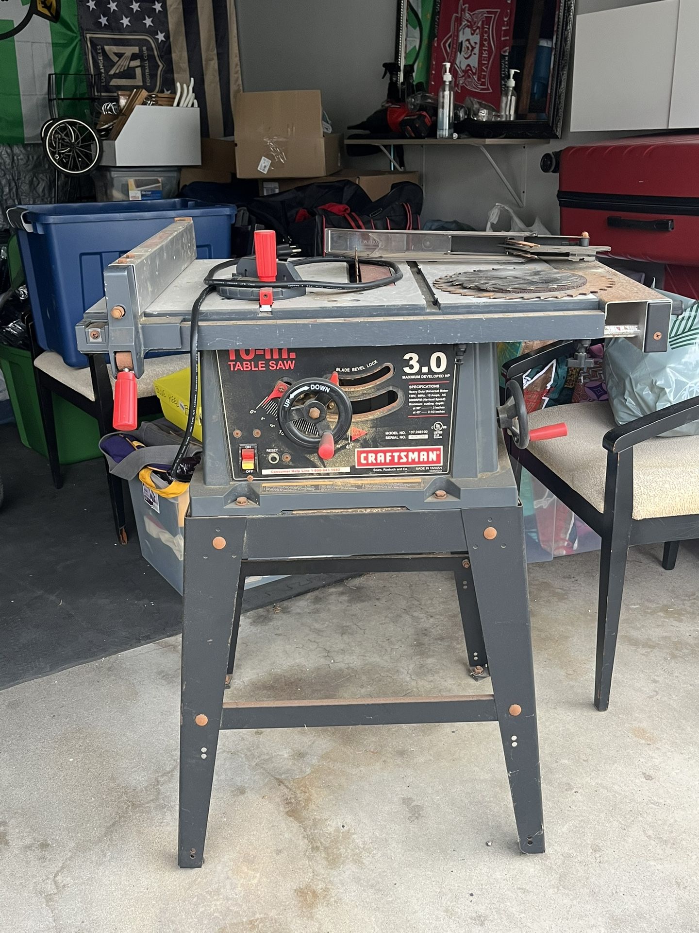 Craftsman Table Saw 10”, 3.0