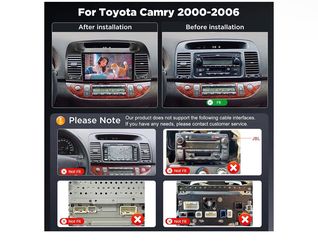 Car Radio for Toyota Camry 2000-2006 with Wireless Carplay and Android Auto NHOPEEW 9 Inch IPS Touchscreen Car Stereo, Bluetooth 5.2, SWC, Mirror Link