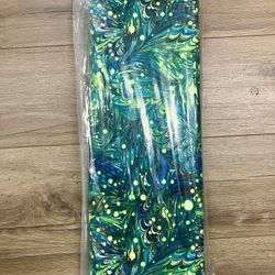 Keepsake Calico Quilt Fabric Blue Green Oil Slick Dot 8 Yards Roll 