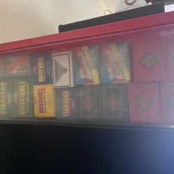 16 Boxes Of Sealed 80s-90s Baseball Cards 