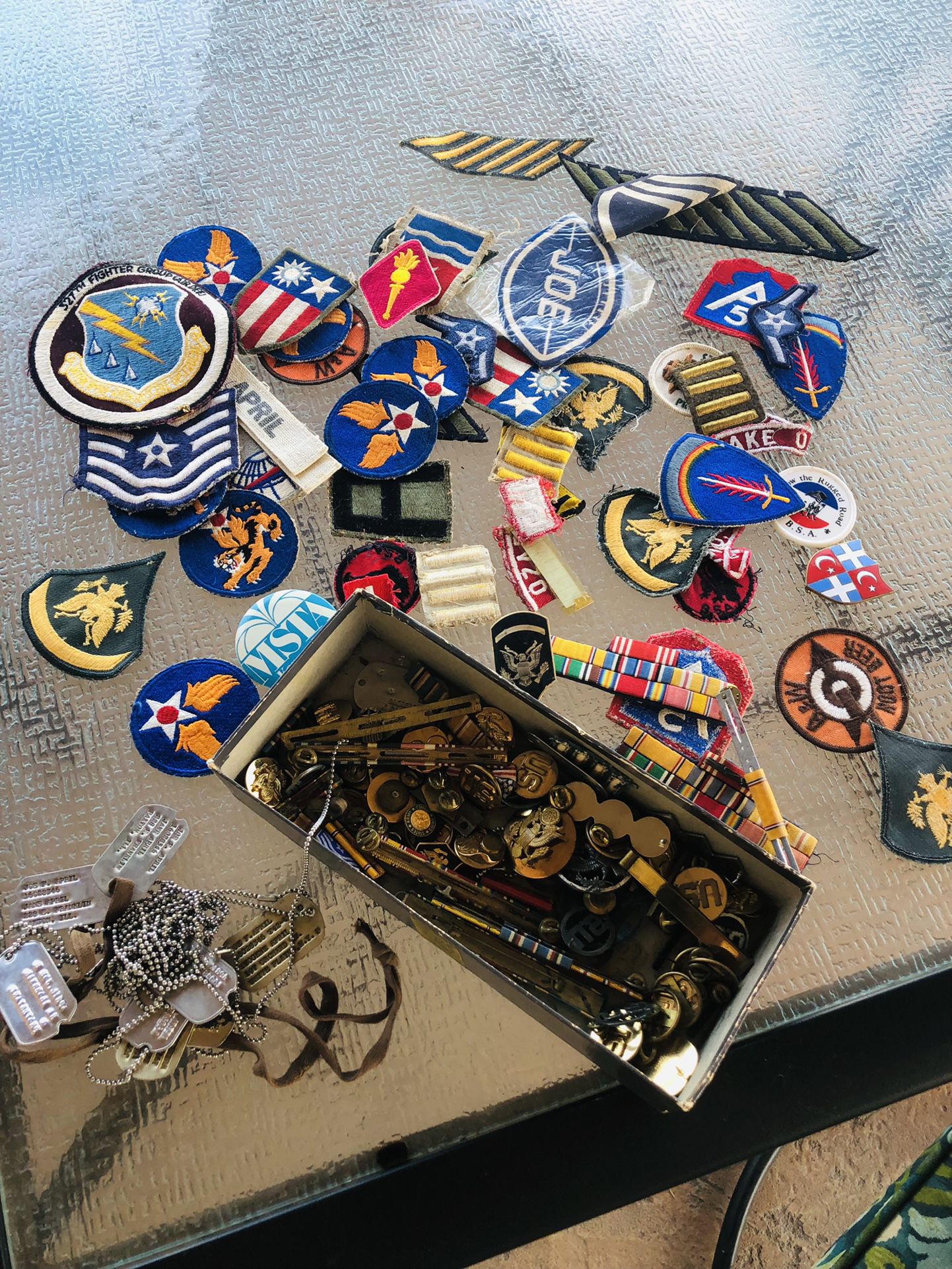 Military And Boy Scout Patches And Medals 