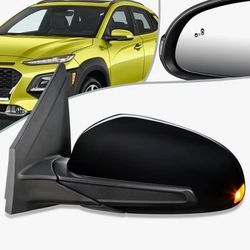 2018 to 2022 Hyundai Kona Driver Side Power Heat Signal Blind Spot Detection Mirror