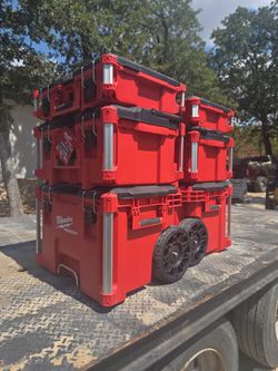 Milwaukee PACKOUT Tool Box Storage System 3 Box Stack $300 EACH