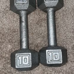 🔥 10 lb Dumbbell Set (Pair) – Home Gym & Strength Training! 🔥