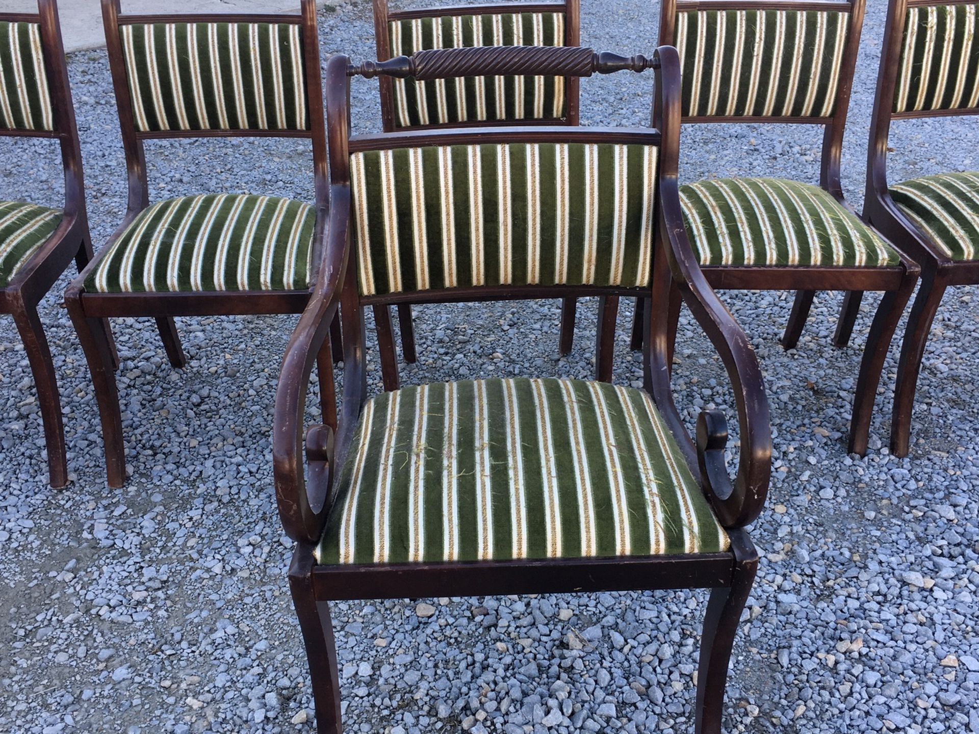 Six vintage chairs