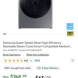 Samsung Wager/dryer 