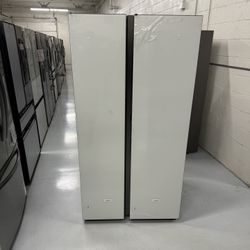 Brand New Fridge White Glass Bespoke 