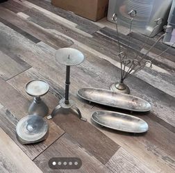 Several stainless steel decorations