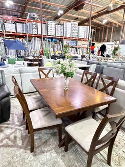Dining set with 6 chairs from Costco