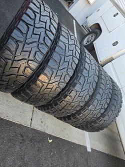 5 used Lt275 65r20 Toyo RT Open Country, LR E, 10 PLY DOT 2023 $350.00