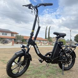 Electric folding bicycle
