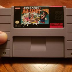 Super Nintendo SNES Super Mario All Stars - Very Good Condition AUTHENTIC Cart - Tested Working  