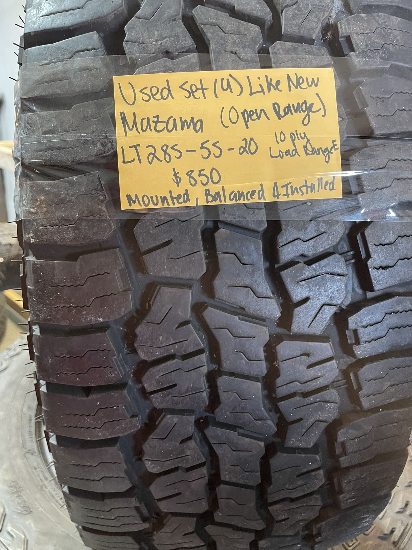 Open Range LT285/55/20 Set (4)