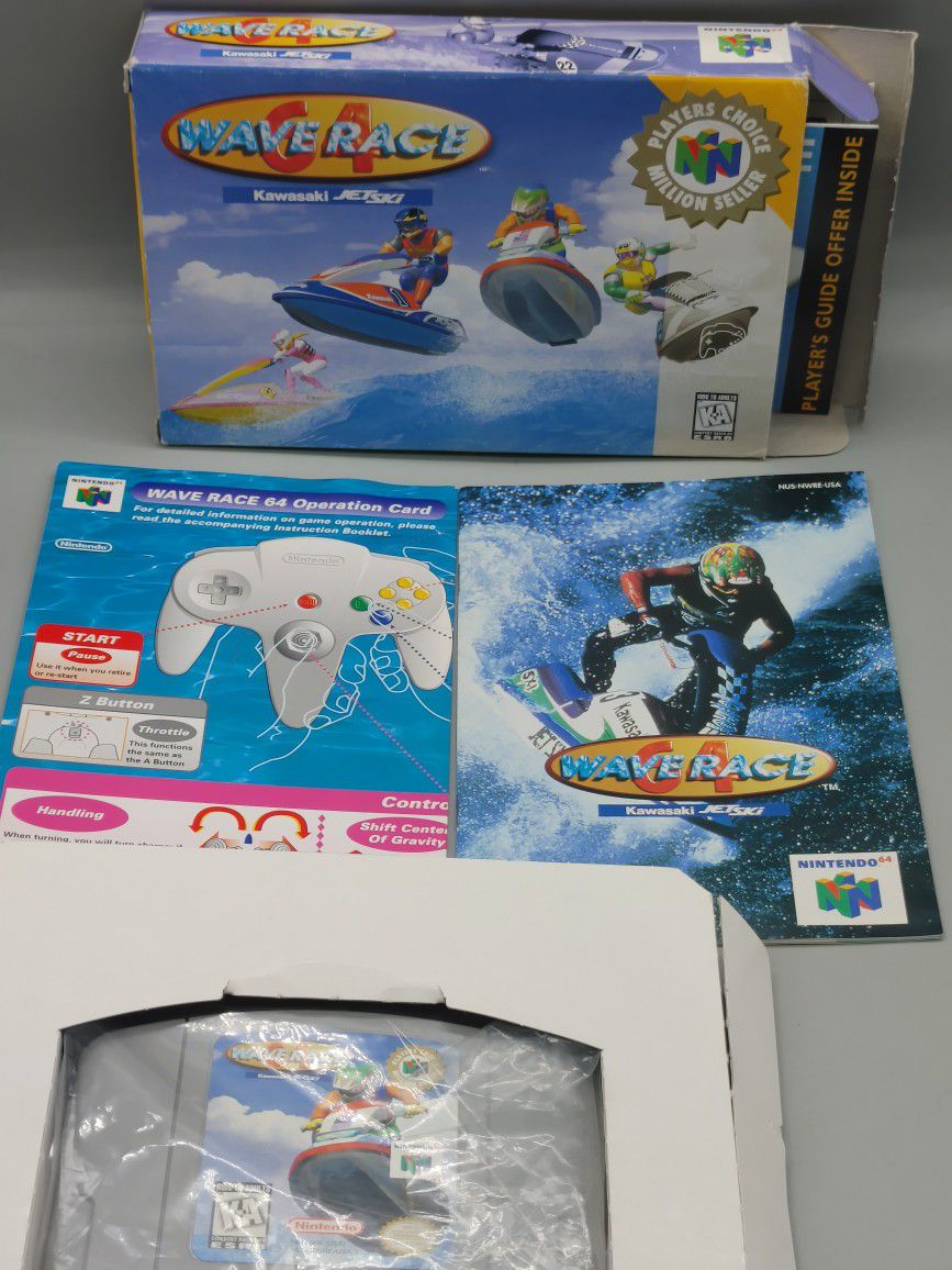 N64 Wave Race 64 In Box Nintendo 64
