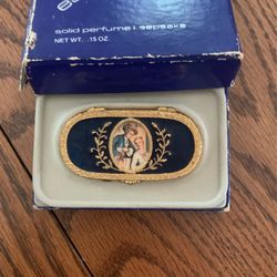 Vintage Estee Lauder Solid Perfume Compact RARE FIND