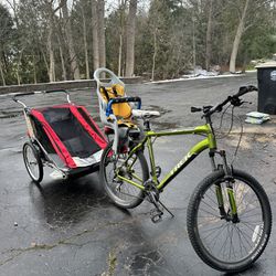 Bike, Chariot, and Baby Seat for Bike