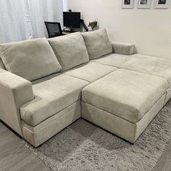 Sofa + Ottoman Bonaterra Reversible Chaise