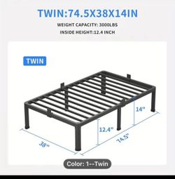 Twin frame bed