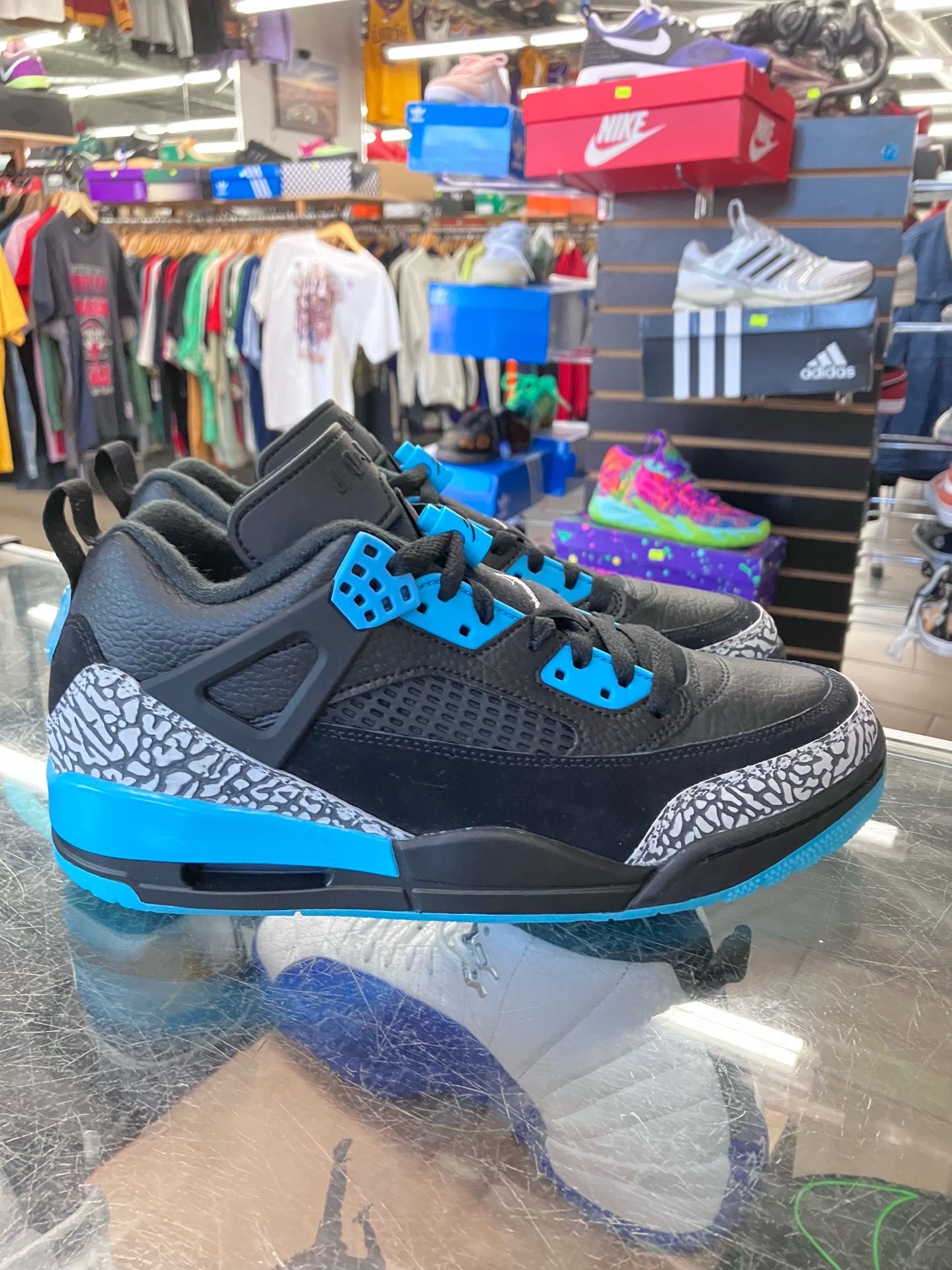 Jordan Spizike Low Black Gamma Blue
