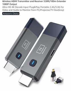 Wireless HDMI Transmitter and Receiver Set