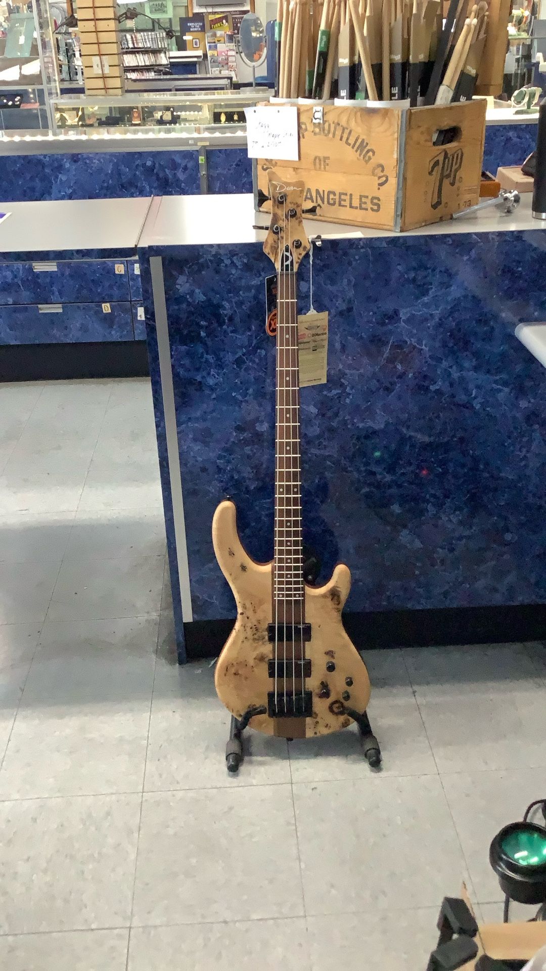 Dean Edge Select 4 Burled Electric Bass