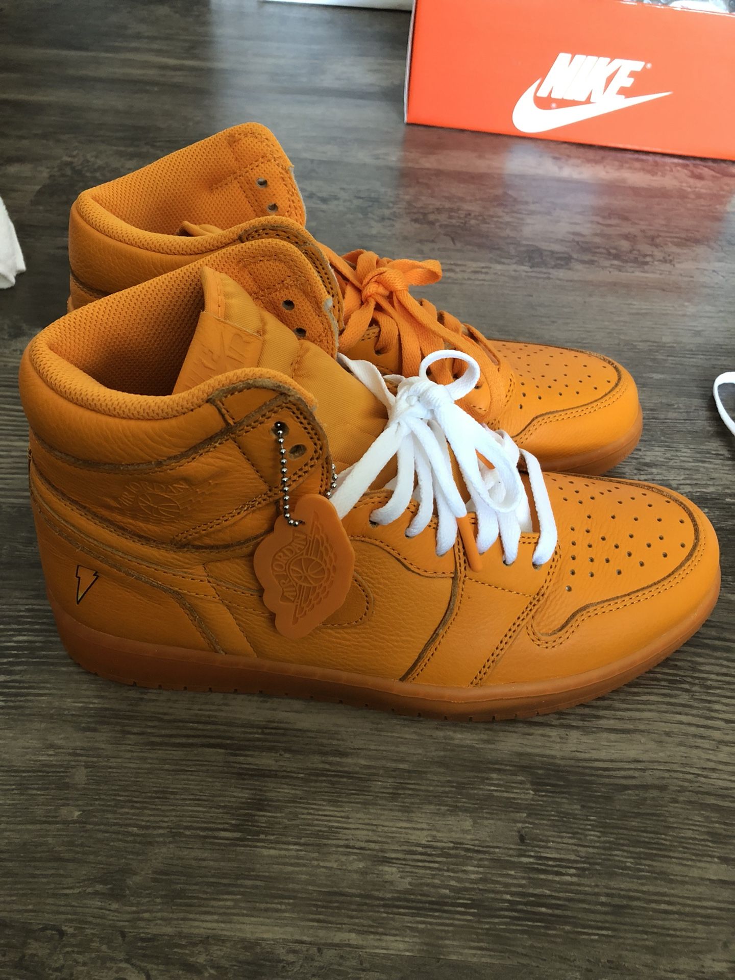 Orange Gatorade Jordan 1