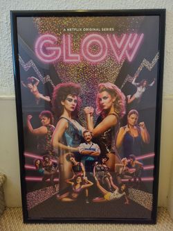 24x36 Glow Girls Wrestling Framed Collectable Poster Art