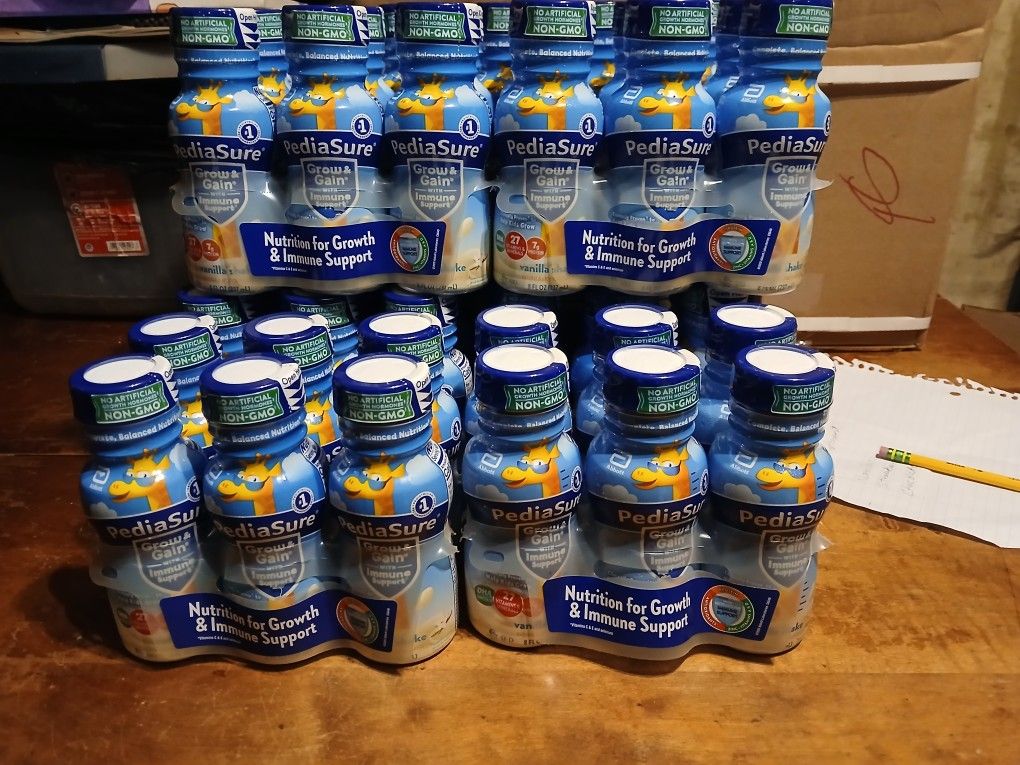 13 6 Packs Of Vanilla Pedisure 2 Chocolate 2 Strawberry